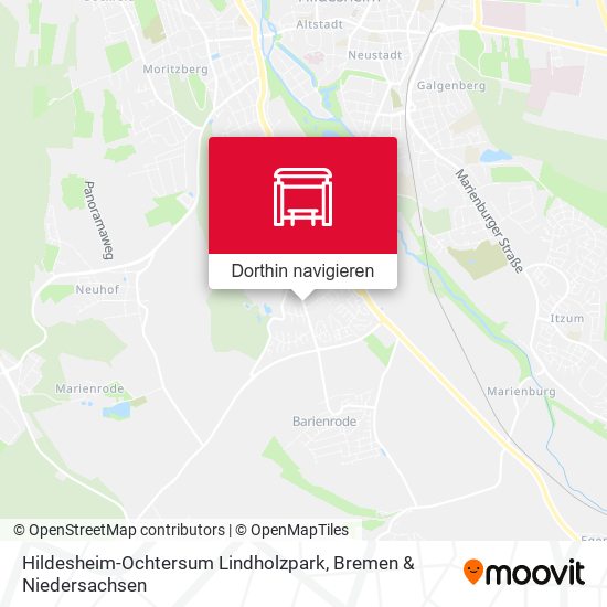 Hildesheim-Ochtersum Lindholzpark Karte