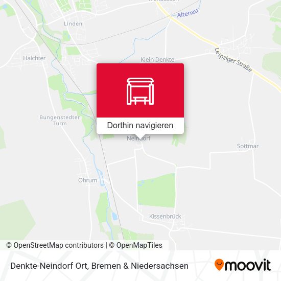 Denkte-Neindorf Ort Karte