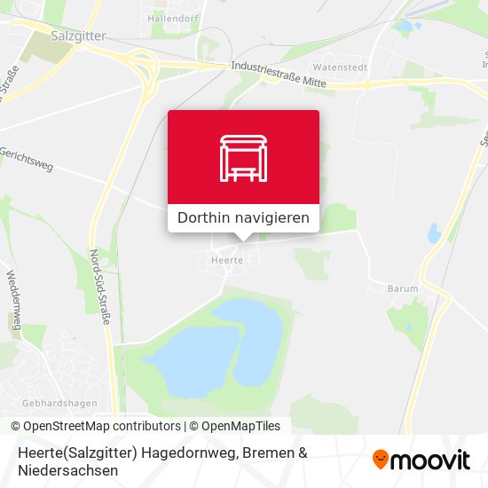 Heerte(Salzgitter) Hagedornweg Karte