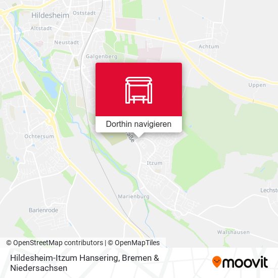Hildesheim-Itzum Hansering Karte