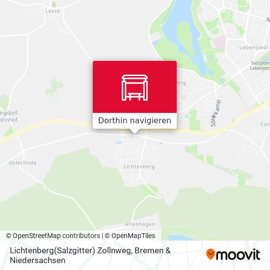 Lichtenberg(Salzgitter) Zollnweg Karte