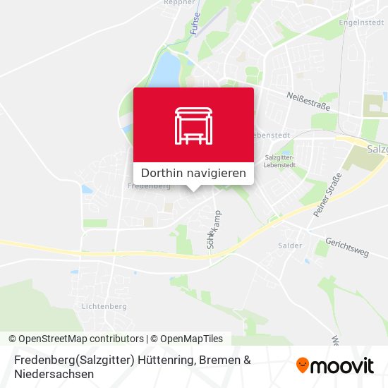 Fredenberg(Salzgitter) Hüttenring Karte