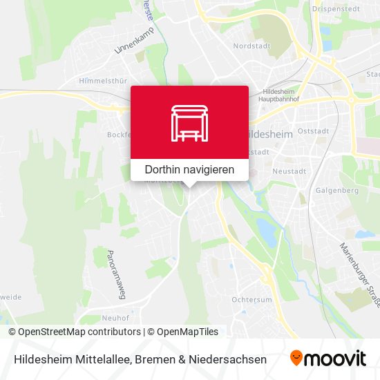 Hildesheim Mittelallee Karte