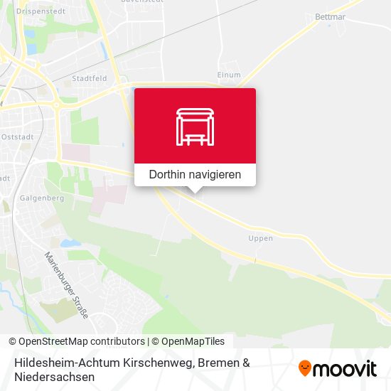 Hildesheim-Achtum Kirschenweg Karte