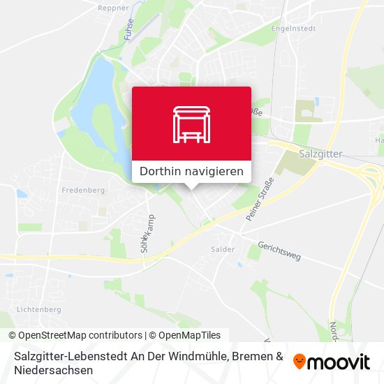 Salzgitter-Lebenstedt An Der Windmühle Karte