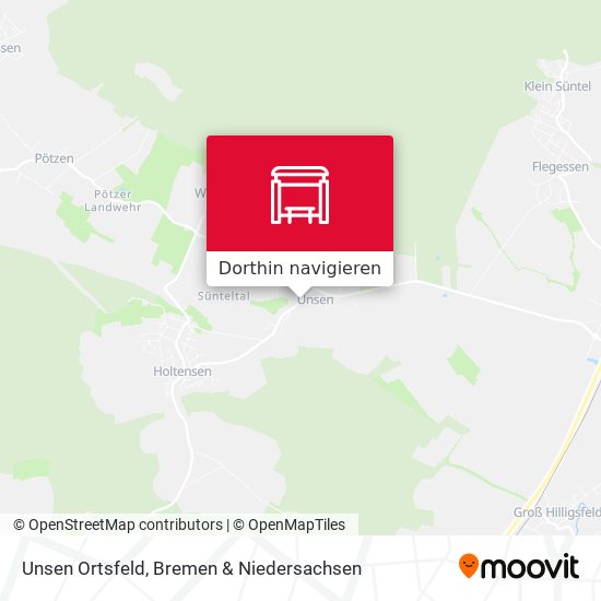 Unsen Ortsfeld Karte