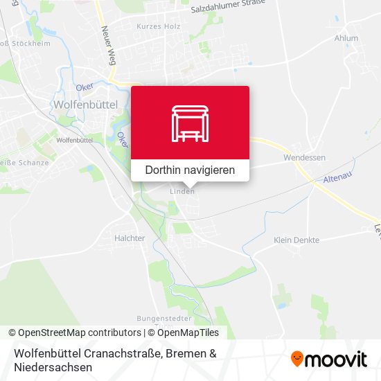 Wolfenbüttel Cranachstraße Karte