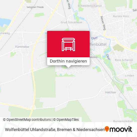 Wolfenbüttel Uhlandstraße Karte
