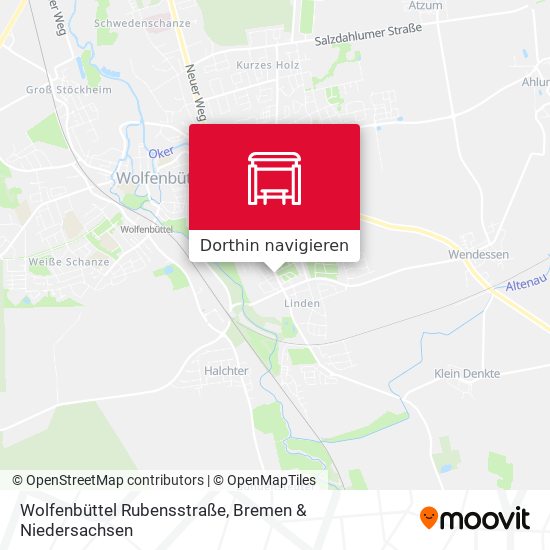 Wolfenbüttel Rubensstraße Karte