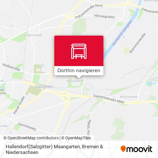 Hallendorf(Salzgitter) Maangarten Karte