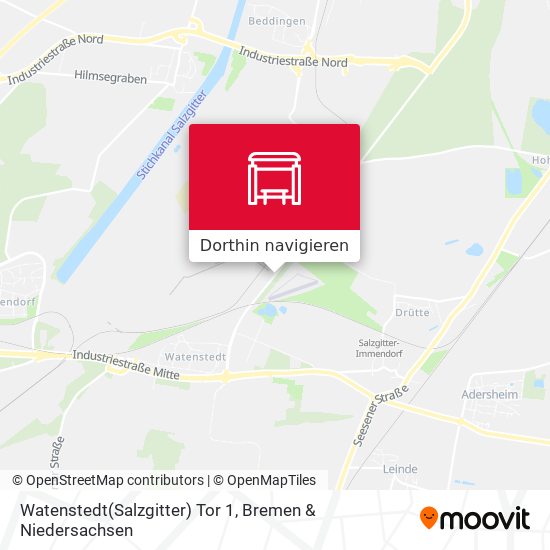Watenstedt(Salzgitter) Tor 1 Karte