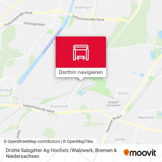Drütte Salzgitter Ag Hochstr. / Walzwerk Karte