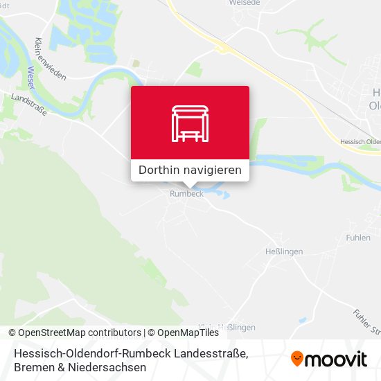 Hessisch-Oldendorf-Rumbeck Landesstraße Karte