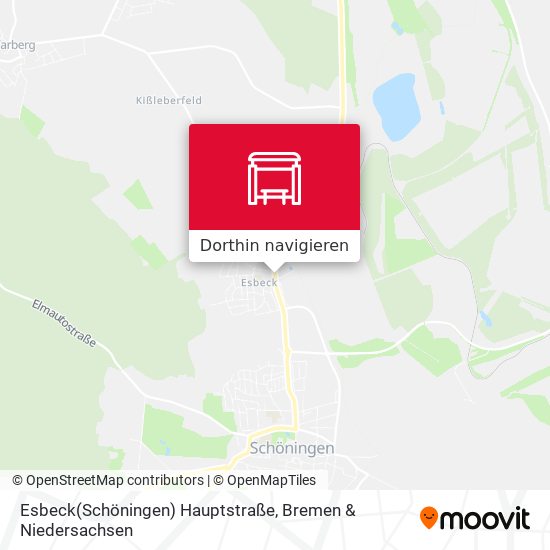 Esbeck(Schöningen) Hauptstraße Karte