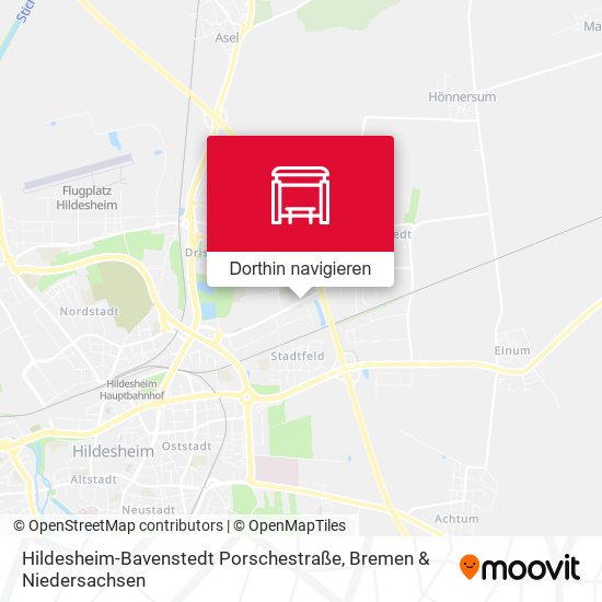 Hildesheim-Bavenstedt Porschestraße Karte