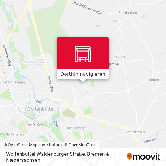Wolfenbüttel Waldenburger Straße Karte