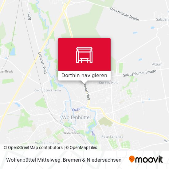 Wolfenbüttel Mittelweg Karte