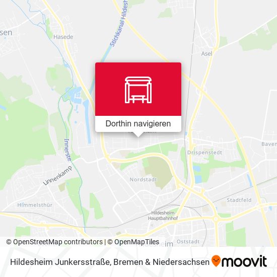 Hildesheim Junkersstraße Karte