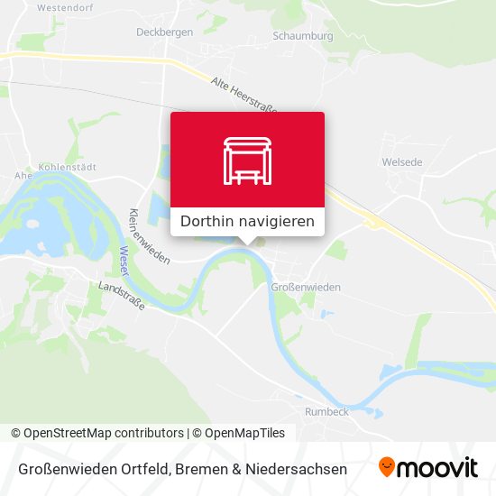 Großenwieden Ortfeld Karte