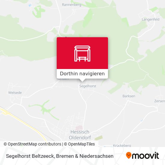 Segelhorst Beltzeeck Karte