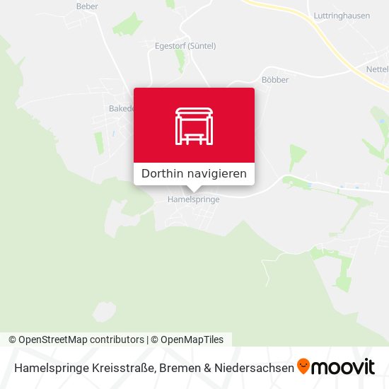 Hamelspringe Kreisstraße Karte