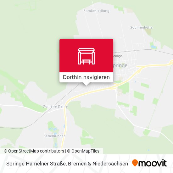 Springe Hamelner Straße Karte