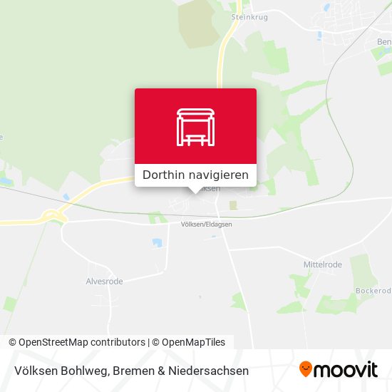 Völksen Bohlweg Karte