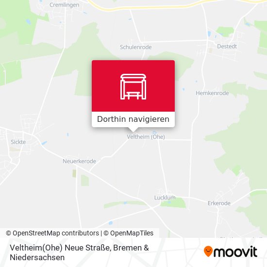 Veltheim(Ohe) Neue Straße Karte