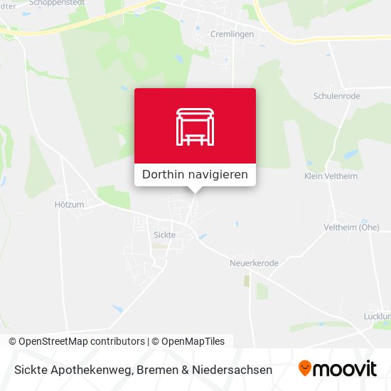 Sickte Apothekenweg Karte