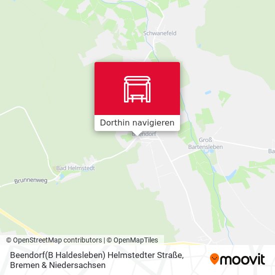 Beendorf(B Haldesleben) Helmstedter Straße Karte