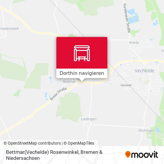 Bettmar(Vechelde) Rosenwinkel Karte