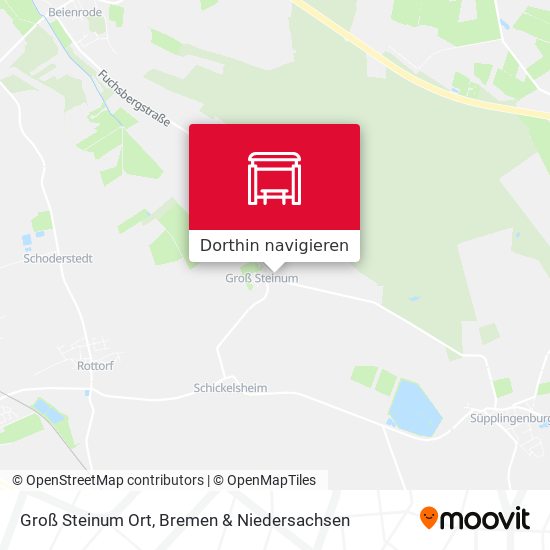 Groß Steinum Ort Karte
