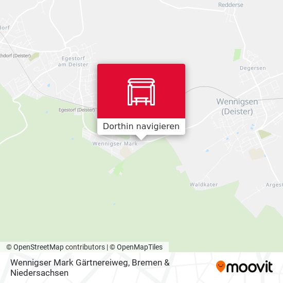 Wennigser Mark Gärtnereiweg Karte