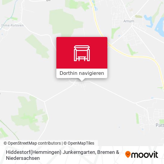 Hiddestorf(Hemmingen) Junkerngarten Karte