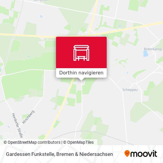 Gardessen Funkstelle Karte
