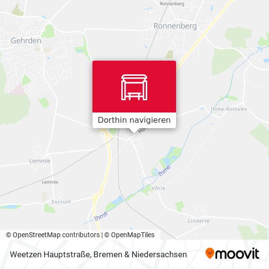 Weetzen Hauptstraße Karte