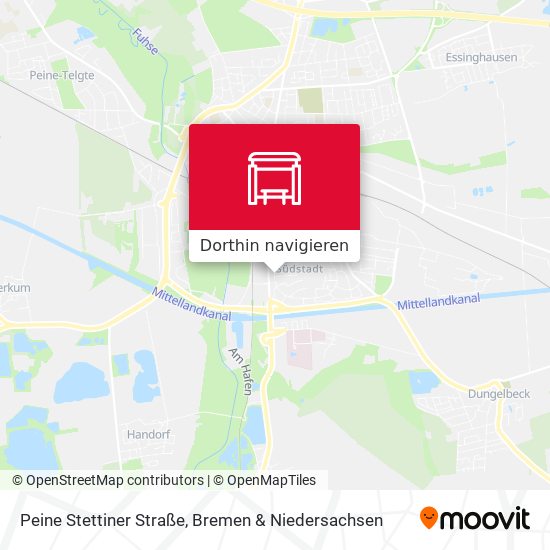 Peine Stettiner Straße Karte