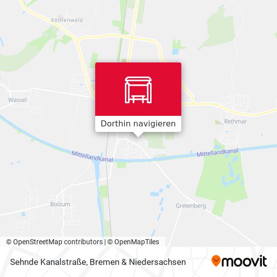 Sehnde Kanalstraße Karte
