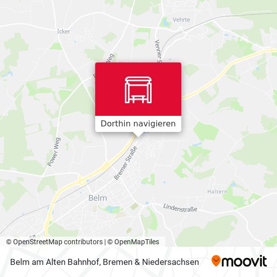 Belm am Alten Bahnhof Karte