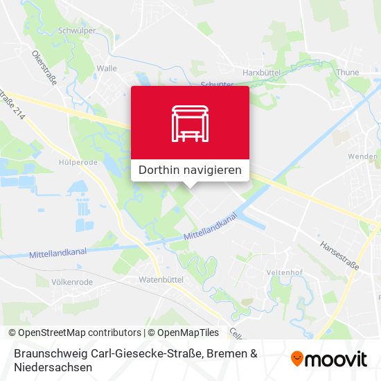 Braunschweig Carl-Giesecke-Straße Karte