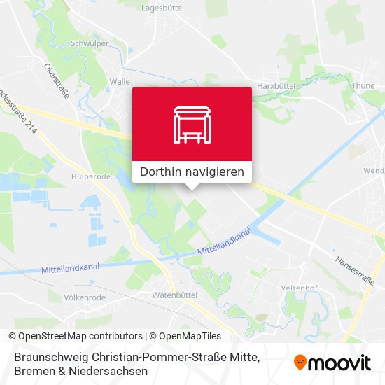 Braunschweig Christian-Pommer-Straße Mitte Karte