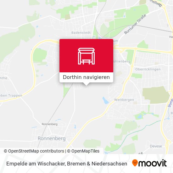 Empelde am Wischacker Karte
