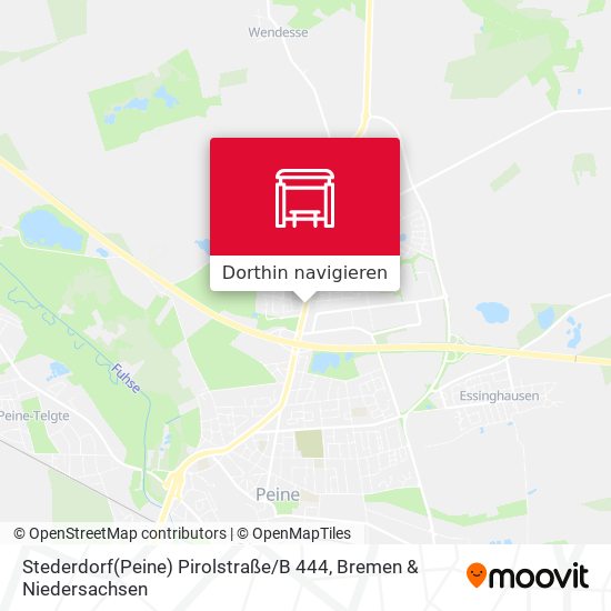 Stederdorf(Peine) Pirolstraße / B 444 Karte