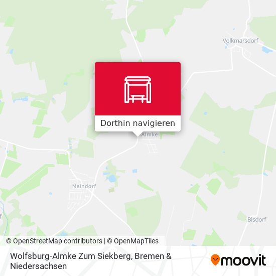 Wolfsburg-Almke Zum Siekberg Karte