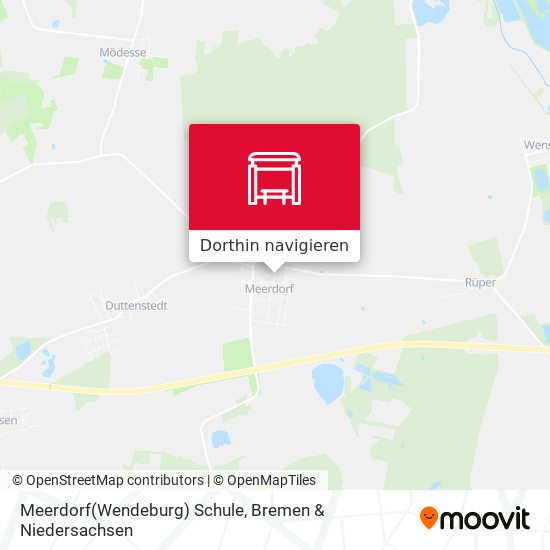 Meerdorf(Wendeburg) Schule Karte