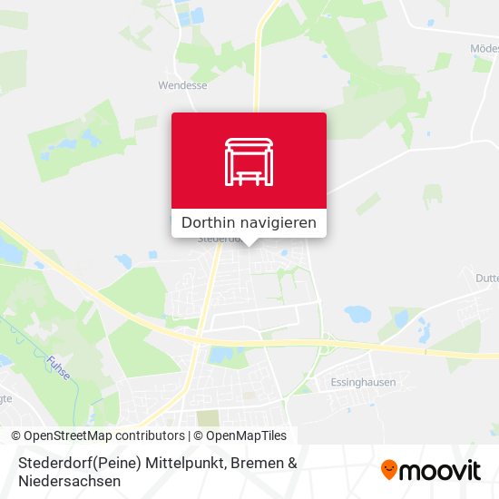 Stederdorf(Peine) Mittelpunkt Karte