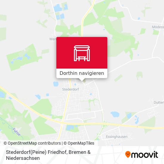 Stederdorf(Peine) Friedhof Karte