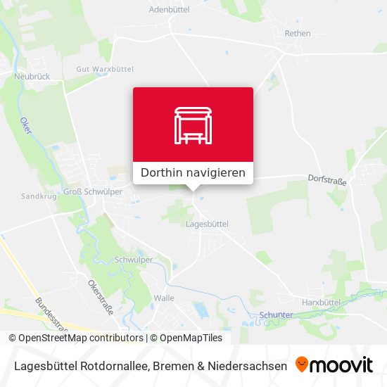Lagesbüttel Rotdornallee Karte