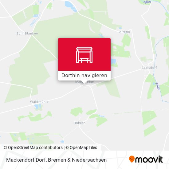 Mackendorf Dorf Karte