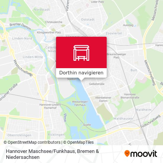 Hannover Maschsee/Funkhaus Karte